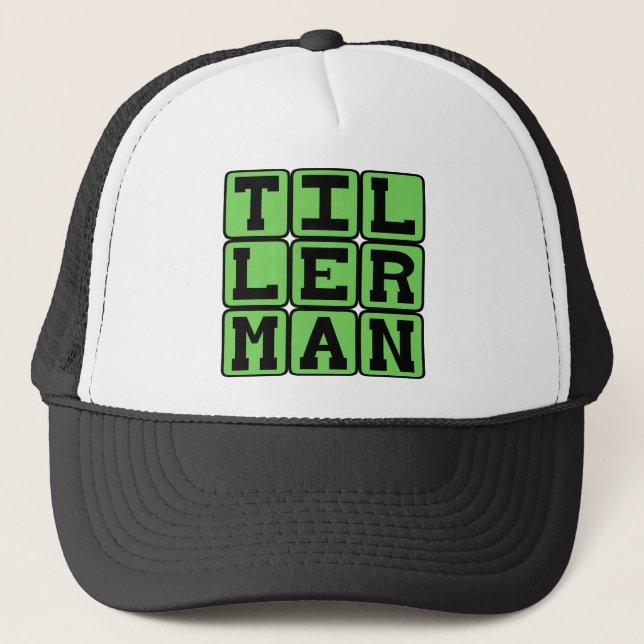 Tillerman, Boot Ruderer Truckerkappe (Vorderseite)