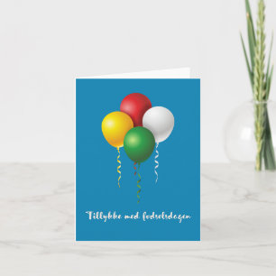 Tillykke med fødselsdagen, dänischer Geburtstag Karte