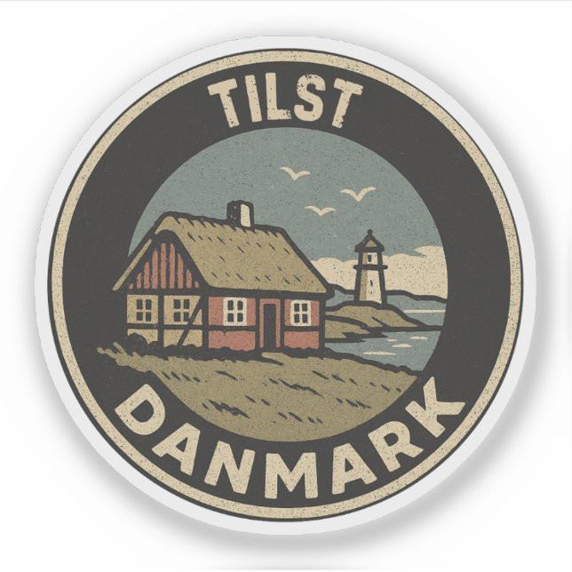 Tilst, Dänemark Aufkleber (Vorderseite)