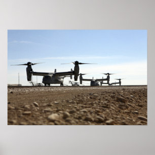 Tiltrotor Flugzeuge des Osprey V-22 Poster