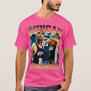 Tim Duncan, die große grundlegende Basketballlegen T-Shirt