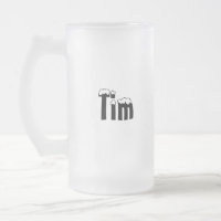 Tim-Name Art-Mattierte Tasse
