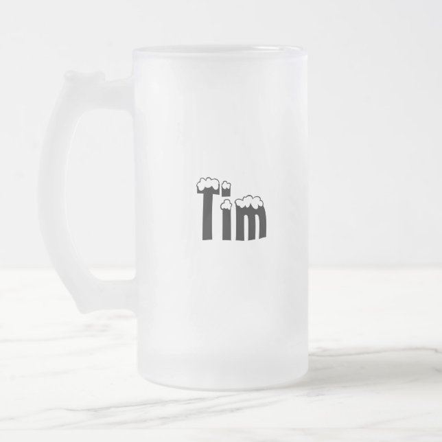 Tim-Name Art-Mattierte Tasse (Links)