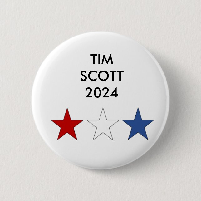 Tim Scott 2024 Präsidentschaftsschaltfläche Button (Vorderseite)