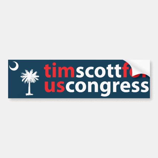 Tim Scott für US-Kongreß Autoaufkleber (Vorne)