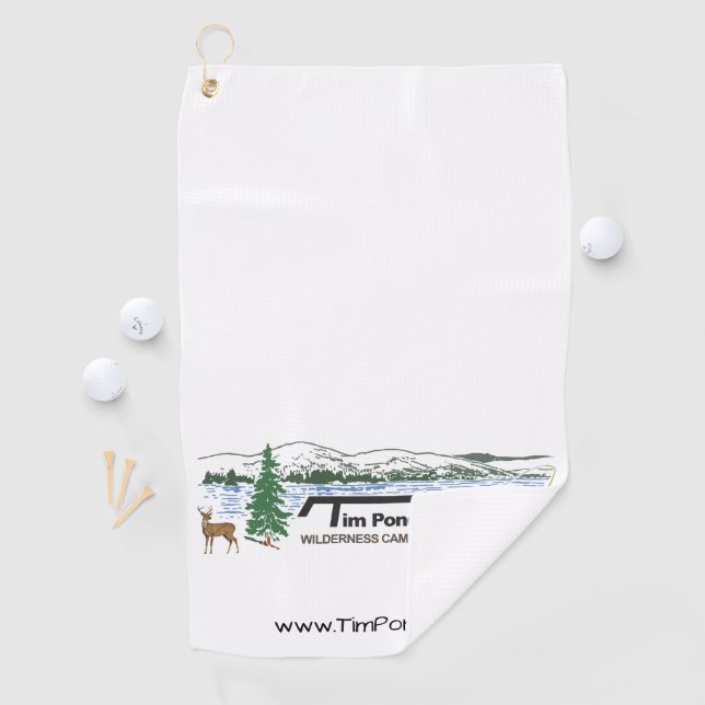 Tim-Teich-Wildnis-Lager-Golf-Tuch Golfhandtuch (Insitu)