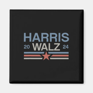 Tim Walz 2024 Retro Stripes Kamala Harris Waltz 20 Magnet