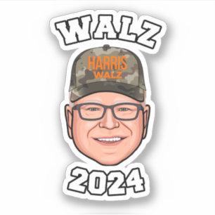 Tim Walz Aufkleber