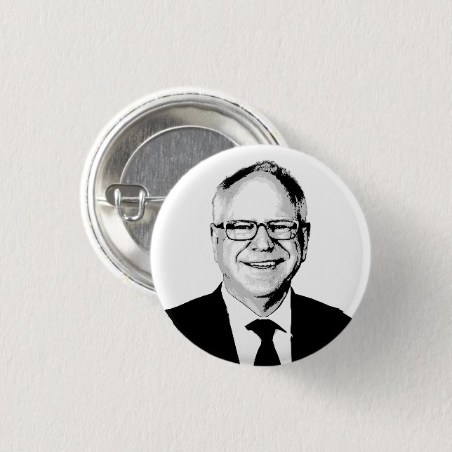 Tim Walz Button (Vorne & Hinten)
