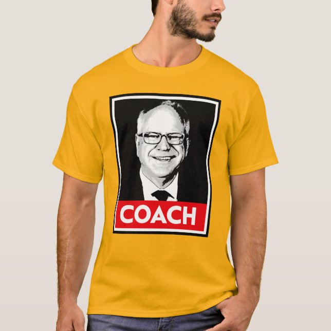 Tim Walz COACH T-Shirt (Vorderseite)
