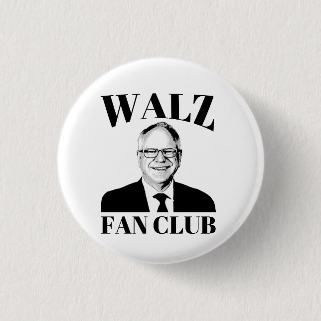 Tim Walz Fan Club Button (Vorderseite)