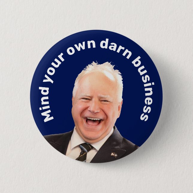 Tim Walz für sich Button (Vorderseite)