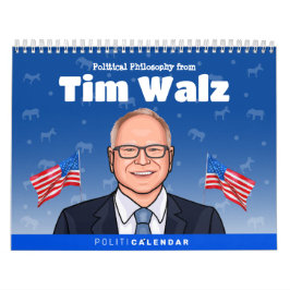 Tim Walz Kalender des politischen Humors