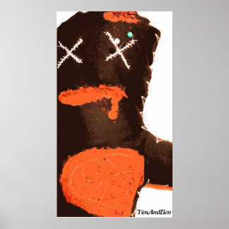 TimAndBen Zombie Voodoo Doll Poster