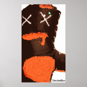 TimAndBen Zombie-Voodoo-Puppen-Plakat Poster