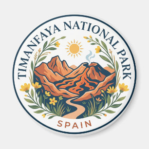 Timanfaya Nationalpark Spanien Magnet