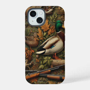 Timber Duck Camo Klassisches Muster iPhone 15 Hülle