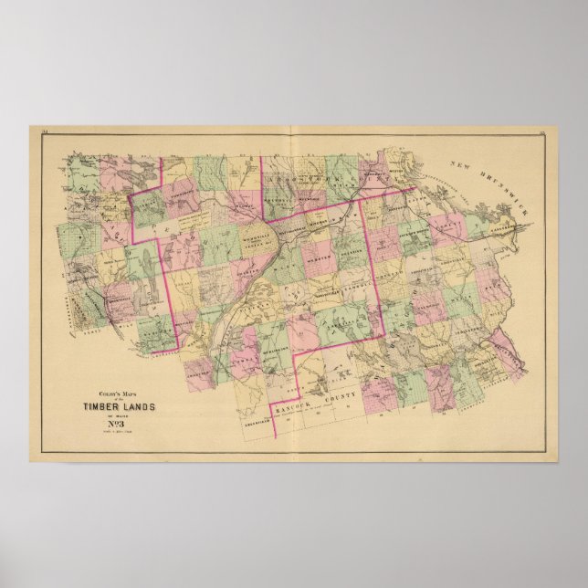 Timber lands 3 Map Poster (Vorne)