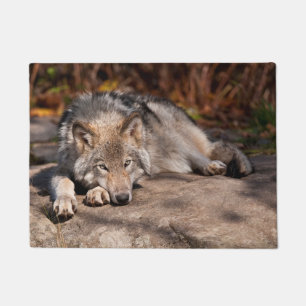 Timber Wolf Fußmatte