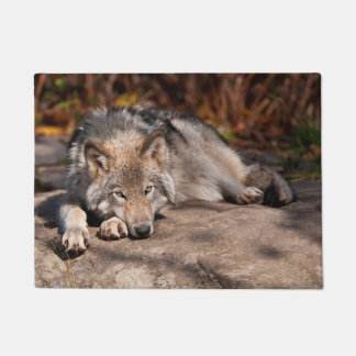 Timber Wolf Fußmatte