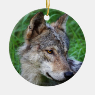 Timber Wolf Keramikornament