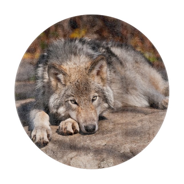 Timber Wolf Schneidebrett (Vorderseite)