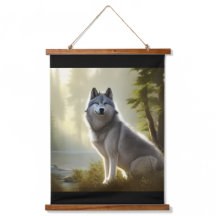 Timber Wolf Wildlife Portrait