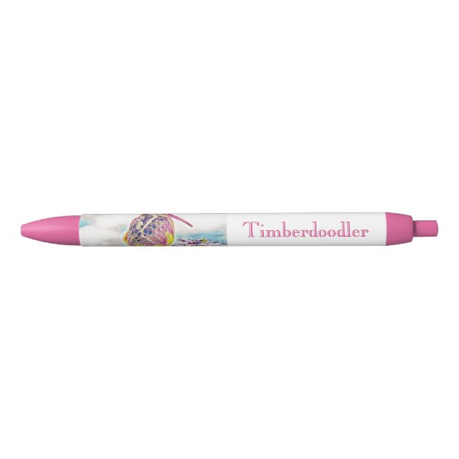 Timberdoodler Pen - Schwarze Tinte Kugelschreiber (Vorderseite)