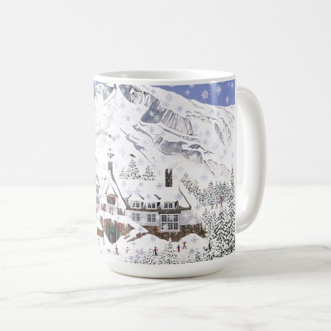 Timberline-Häuschen Kaffeetasse (VorderseiteRechts)