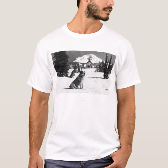 Timberline-Häuschen und "Dame" des Inhabers T-Shirt (Vorderseite)