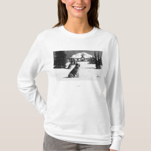Timberline-Häuschen und "Dame" des Inhabers T-Shirt