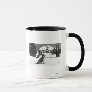 Timberline-Häuschen und "Dame" des Inhabers Tasse