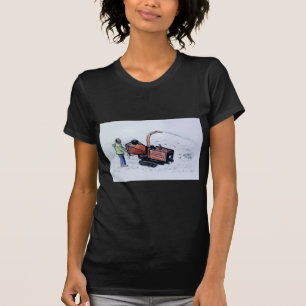 Timberwolf hölzerner Abklopfhammer T-Shirt