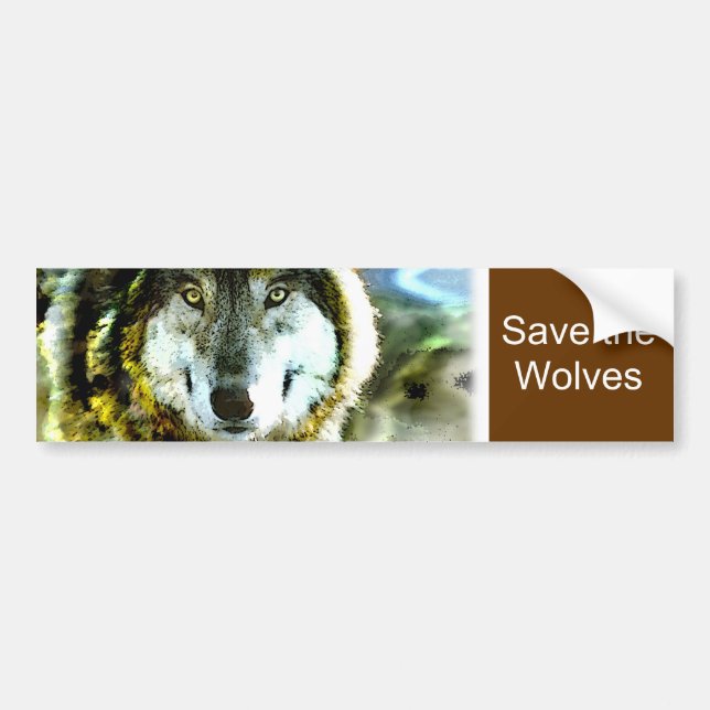 Timberwolf-Produkte von JungleWalk.com Autoaufkleber (Vorne)