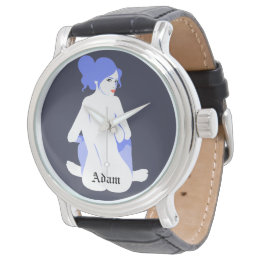 "Timbre à cambriolage" personnalisé Montre pour ho