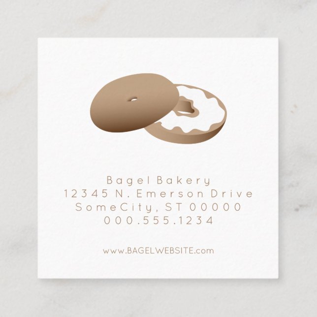 timbre de fidélité de bagels (Dos)