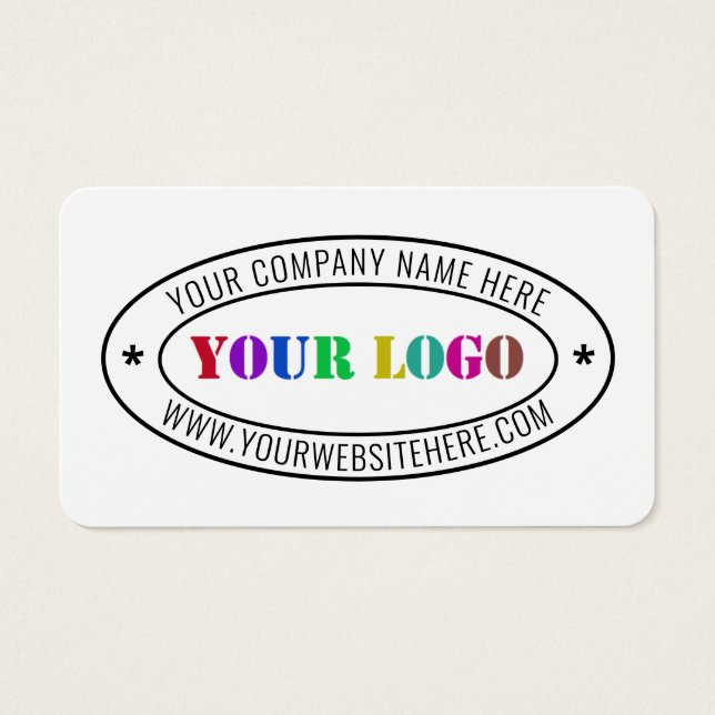 Timbre d'entreprise du logo d'entreprise personnal (Devant)