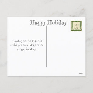 timbres de vacances de carte postale