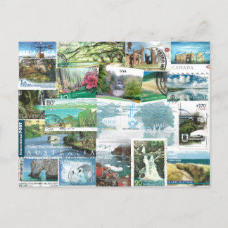 Timbres Internationaux - Carte postale Paysages
