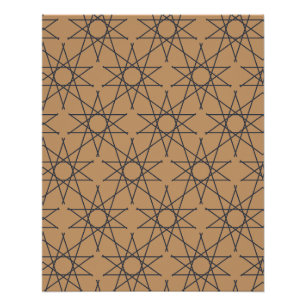 Timbuktu-Ton-Geometrisches-Muster-Plakat Poster