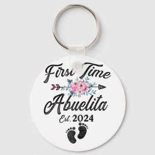 Time Abuelita 2024 Mütter Tag bald Oma Schlüsselanhänger