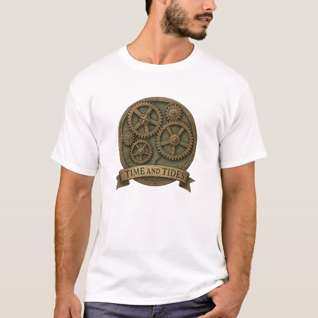 Time And Tides Gear Medallion T-Shirt (Vorderseite)