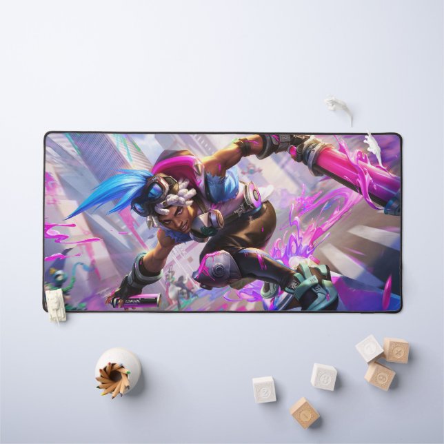 Time Bender Gaming Desk Mat | Time-Warp-Genie Schreibtischunterlage (Kindertisch)