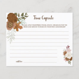 Time Capsul Advice Boho Autumn Brautparty Card Flyer