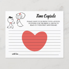 Time Capsule Advice for Couple Bridal Shower card Flyer