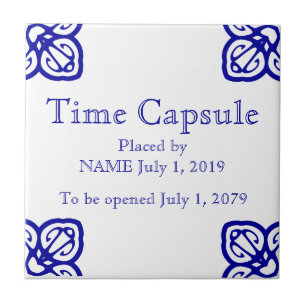 Time Capsule Plaque - Spanische Tile Fliese