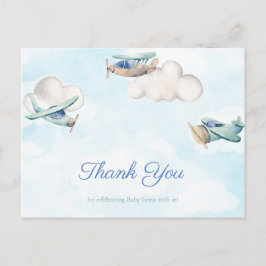 Time Flies Aviation Spielzeugflugzeuge Vielen Dank Postkarte