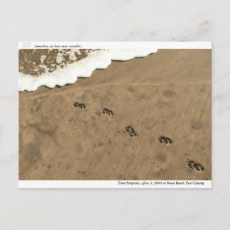 Time Footprint.. Postkarte