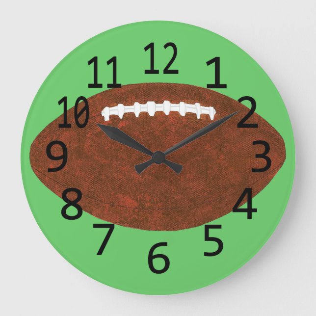 Time for Football Sport Wall Clocks Große Wanduhr (Vorderseite)
