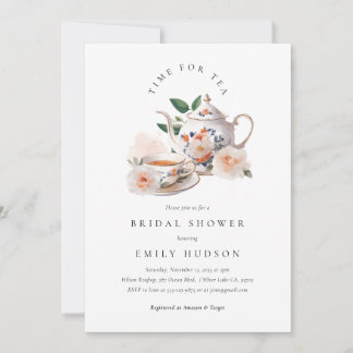 Time for Tea Bridal Shower Invitation Einladung